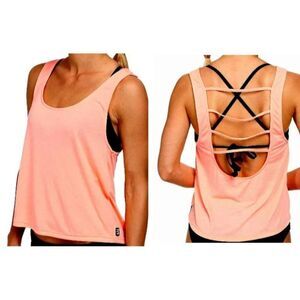 TYR Santorini Off the Wall Tank Female, Coral, S (4/6)